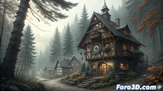 Visualización del Pueblo de Kuckucksuhren en Lumion para terror rural