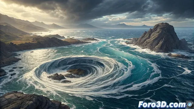 Creando materiales para el remolino de corryvreckan con substance designer