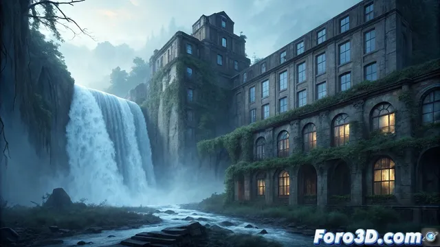 Texturizado del Hotel del Salto del Tequendama en Substance Painter