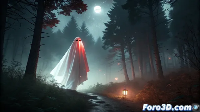 Recreación de las Ghost Lights de Paulding en Terragen para escenas sobrenaturales