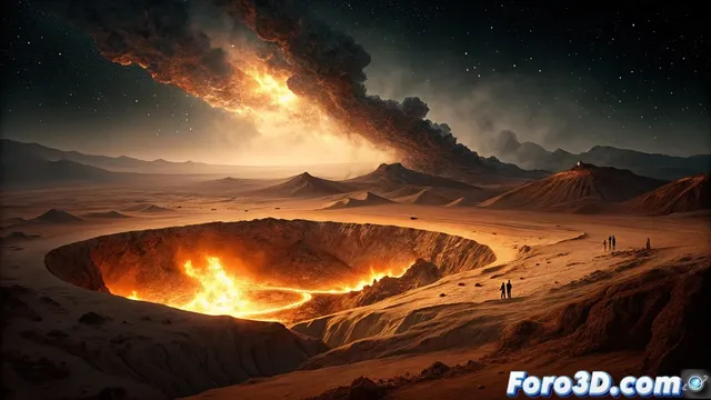 Simulando las puertas del infierno en storm hydrofx: el cráter ardiente de turkmenistán