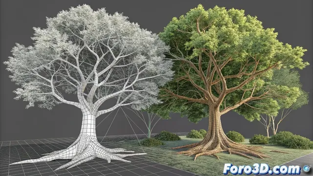 Creación de vegetación en 3ds Max para entornos naturales