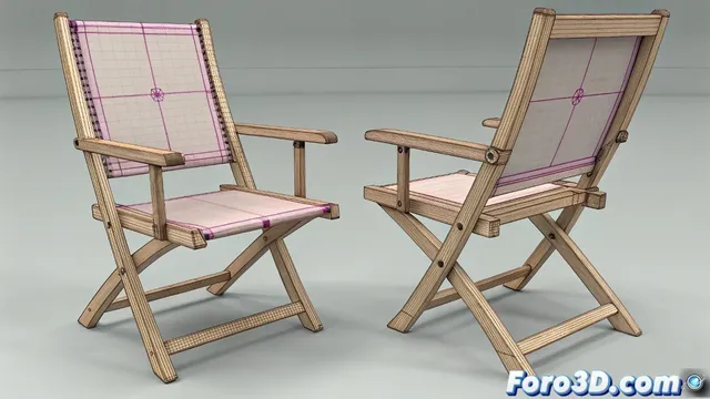 Guía para crear articulaciones y animar una silla plegable en 3D