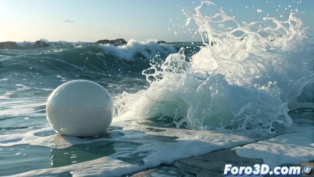 Crear efecto de salpicadura y espuma en agua con V-Ray para SketchUp
