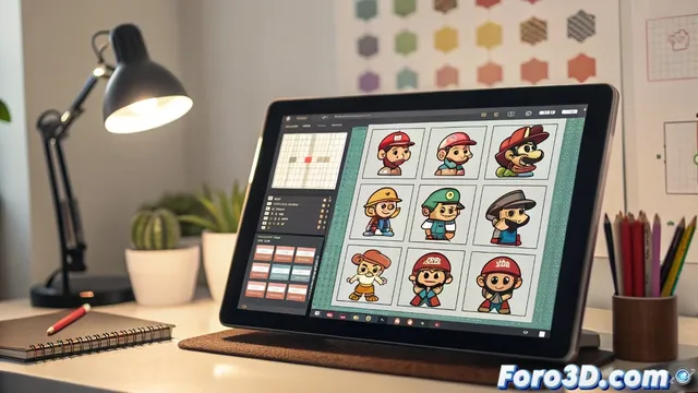 Creacion de sprites para juegos al estilo nintendo herramientas y flujo de trabajo