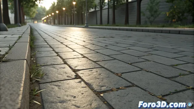 Crear textura realista de acera en Blender desde cero