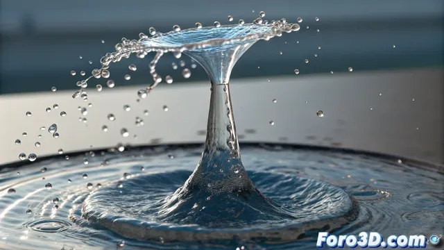 Cómo crear un chorro de agua para fuente en 3ds Max con V-Ray