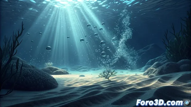 Creando fondos marinos realistas con particle flow en 3ds max