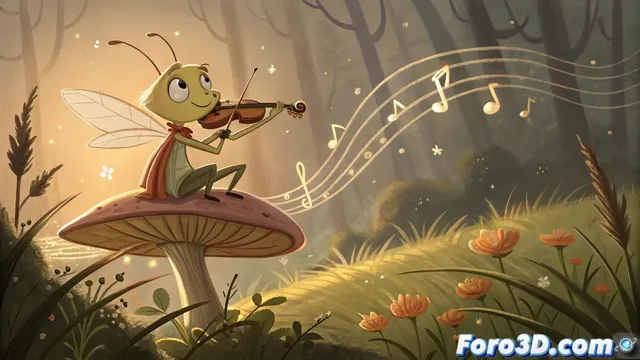 Crickhopper el músico: animación artesanal con alma de fábula