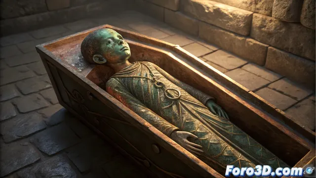 Descubrimiento arqueológico revela momificación medieval única en ataúd de cobre