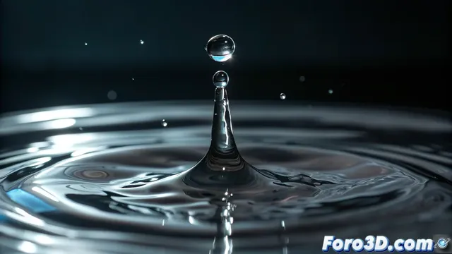 Fragmentación de chorros de agua por vibraciones moleculares