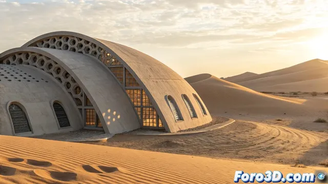 Desert Ark: arquitectura sostenible con impresión 3D en el desierto chino
