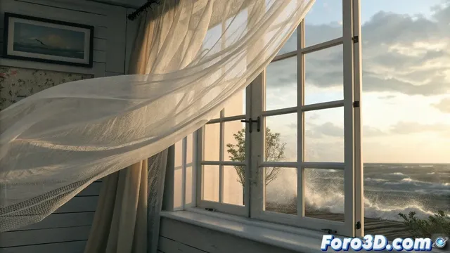 Control de dinámicas para cortinas por eventos en Maya