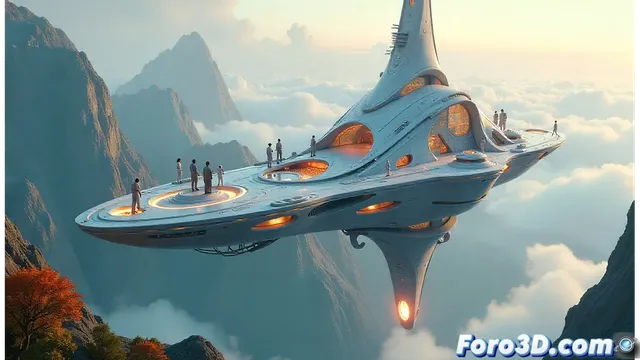 Diseño especulativo 3D: Explorando futuros alternativos mediante arte conceptual