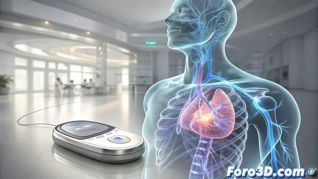 Simulación en 3D de un dispositivo médico regulador de glucosa con Houdini