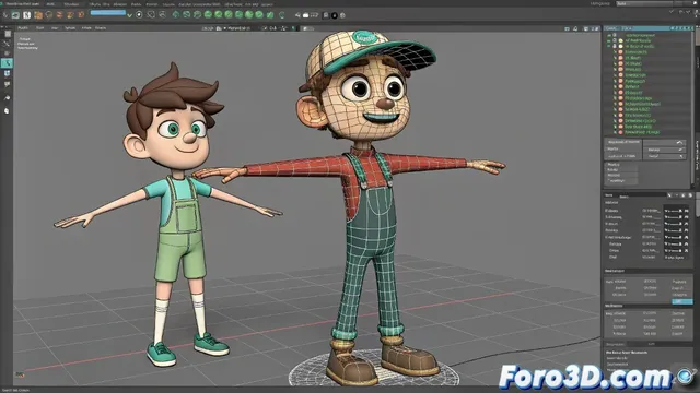 Dos personajes en Maya y cómo solucionar conflictos de deformación
