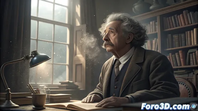 Einstein creado con inteligencia artificial en CloudFest 2025