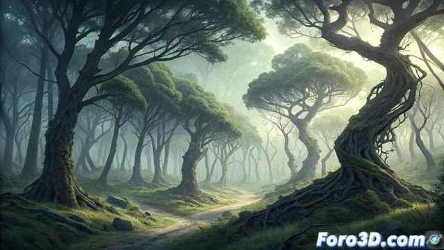 El misterio del bosque retorcido: entre la leyenda y la creación 3D