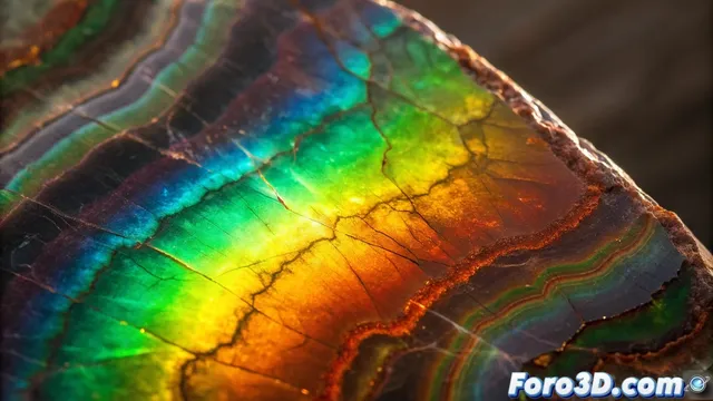 El fascinante fenómeno óptico de la ammolita