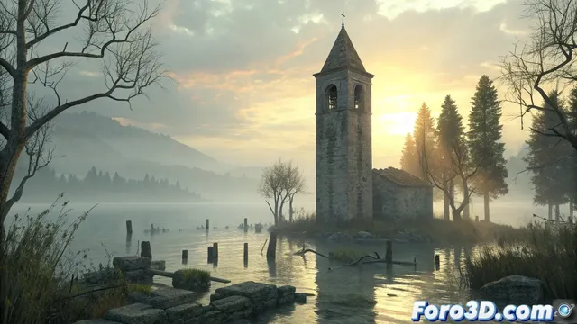 La trágica historia del campanario sumergido de Curon Venosta