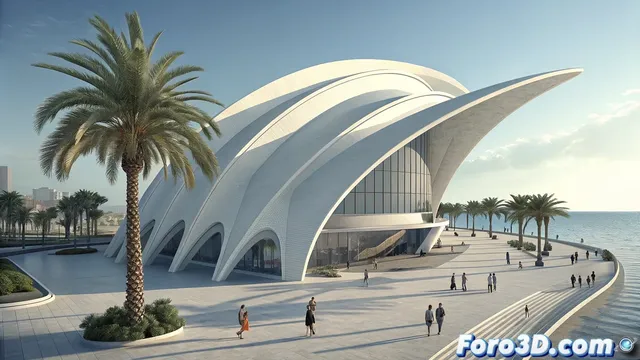 El centro de convenciones escultórico de Calatrava en Castellón