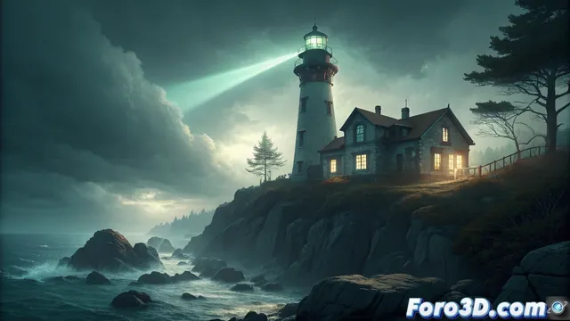 El faro sin lámpara de Maine: historia y creación en Goxel