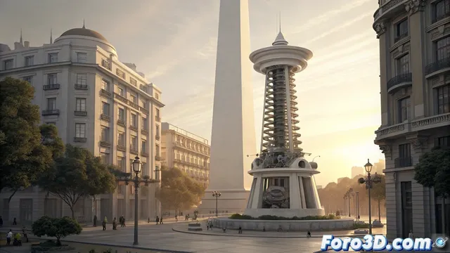 El obelisco giratorio de Calatrava: de maravilla mecánica a monumento estático