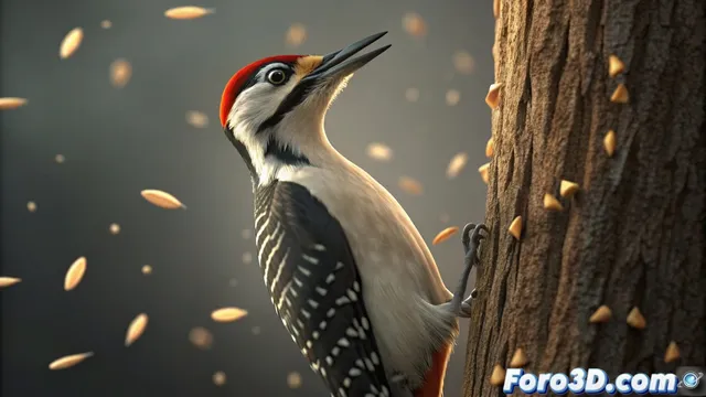 Anatomía del pájaro carpintero: un sistema de absorción de impactos natural