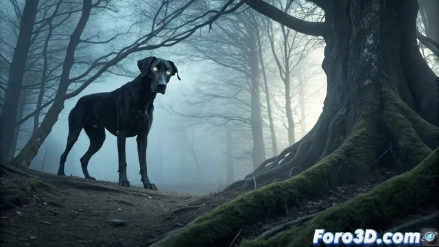 El perro Huerco: la leyenda gallega-asturiana del can de la muerte