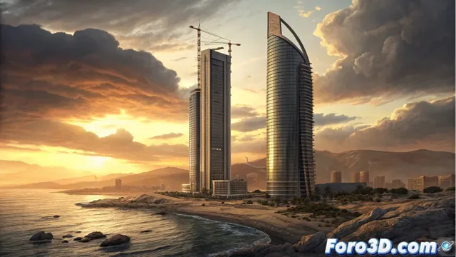 Las torres gemelas de Benidorm que nunca llegaron a construirse