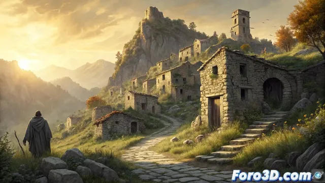 Gallicant: recreando un pueblo abandonado en Animation Master