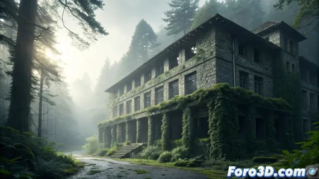 El sanatorio abandonado de la niebla en Galicia