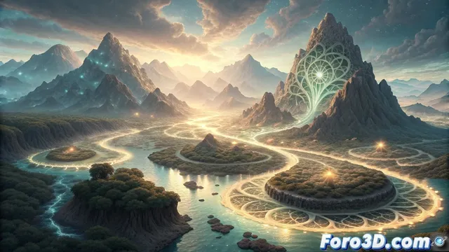 Mundos imposibles mediante fractales matemáticos en gráficos digitales