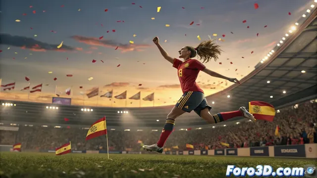 Eurocopa Femenina 2025 en el modelado 3D