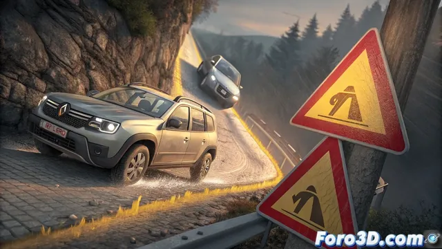 Ilustración de advertencia sobre fallos en freno de mano de Renault y Dacia con Krita