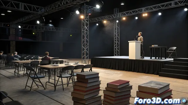 Recreación del evento Cartagena Negra en Blender con técnicas de iluminación noir