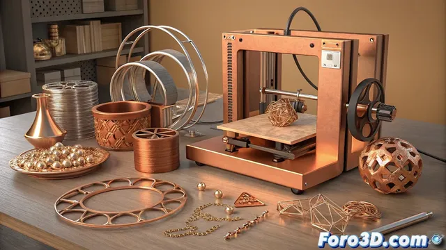 PLA con fibras de cobre: La conductividad metálica en impresión 3D