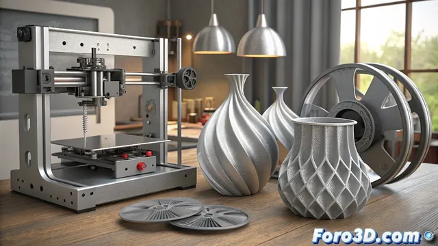 PLA con partículas de aluminio: La ligereza metálica en impresión 3D