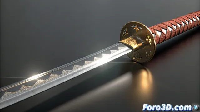 Tecnicas avanzadas para modelado y renderizado de filos de espadas en Maya