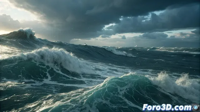 NodeWorks Ocean es una simulación de océanos para FumeFX