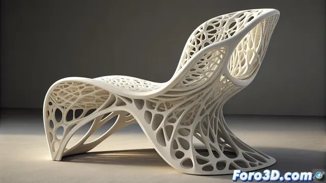 Google DeepMind se asocia con Ross Lovegrove para crear silla impresa en 3D con IA