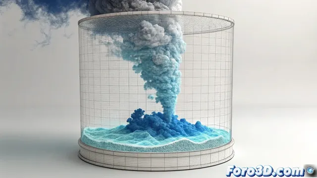 Hacer que el humo cambie de color en Maya durante la animación