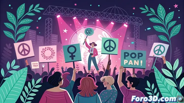Activismo K-pop en Illustrator diseno vectorial y impacto social