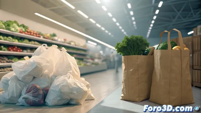 La transición ecológica en supermercados: plástico vs papel