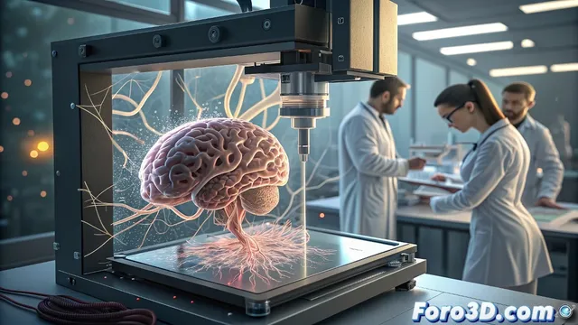 Una impresora 3D crea por primera vez tejido de cerebro humano funcional