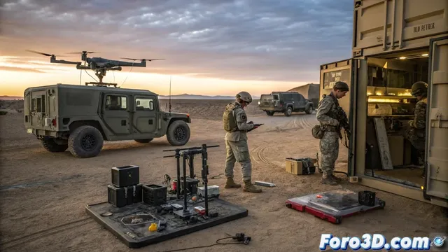 El ejército estadounidense imprime drones en pleno campo de batalla