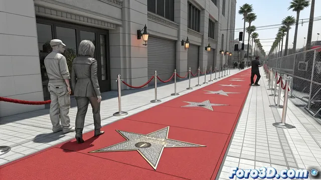 Recreacion digital de la estrella de Jessica Chastain en el Paseo de la Fama con Maya