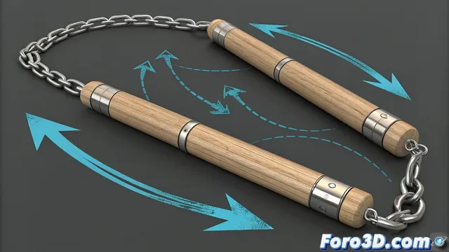 Simular jigglebones en nunchakus dentro de 3ds Max