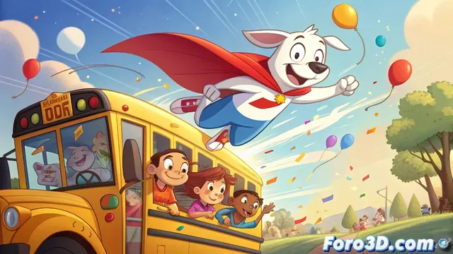 Krypto salva el día en un autobús escolar lleno de aventuras