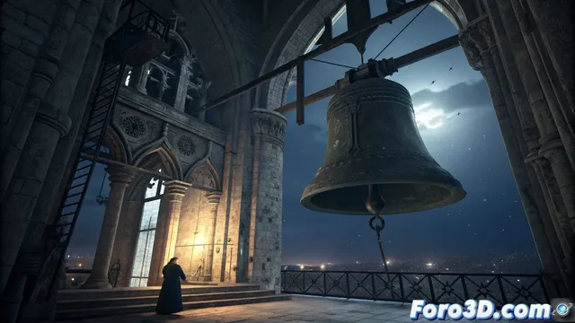 Campana fantasma de la catedral de cuenca representada en Blender